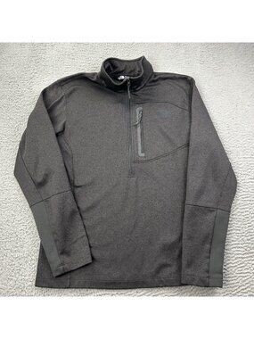 North Face Canyonlands Gray Pullover Half Zip Mens Sweater Size Medium